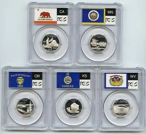 2005 S Silver State Quarter Set PCGS PR69DCAM - Picture 1 of 2