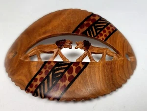 WOODEN BUN HOLDER WRAP HAIR UP DO BRAID ACCESSORY - Picture 1 of 7