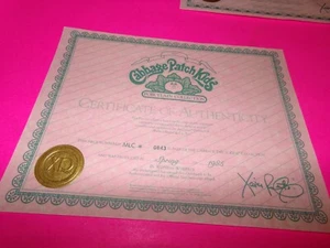 PARCHE DE REPOLLO porcelana CERTIFICADO DE NACIMIENTO aplausos MUÑECAS DE PORCELANA PRIMAVERA MLC - Imagen 1 de 1