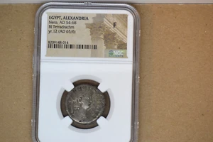 EGYPT. Alexandria. Nero (AD 54-68). BI tetradrachm (23mm, 11h). NGC Fine - Picture 1 of 5