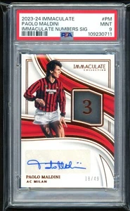 2023-24 Panini Immacolata Paolo Maldini Numeri Auto! #IN-PM! /49! Firma! - Foto 1 di 2