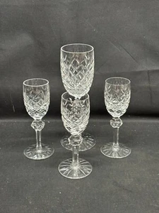 Menge 4 Stck. ~ Waterford "POWERSCOURT" Kristall ~ Sherry und Cordials - Bild 1 von 8