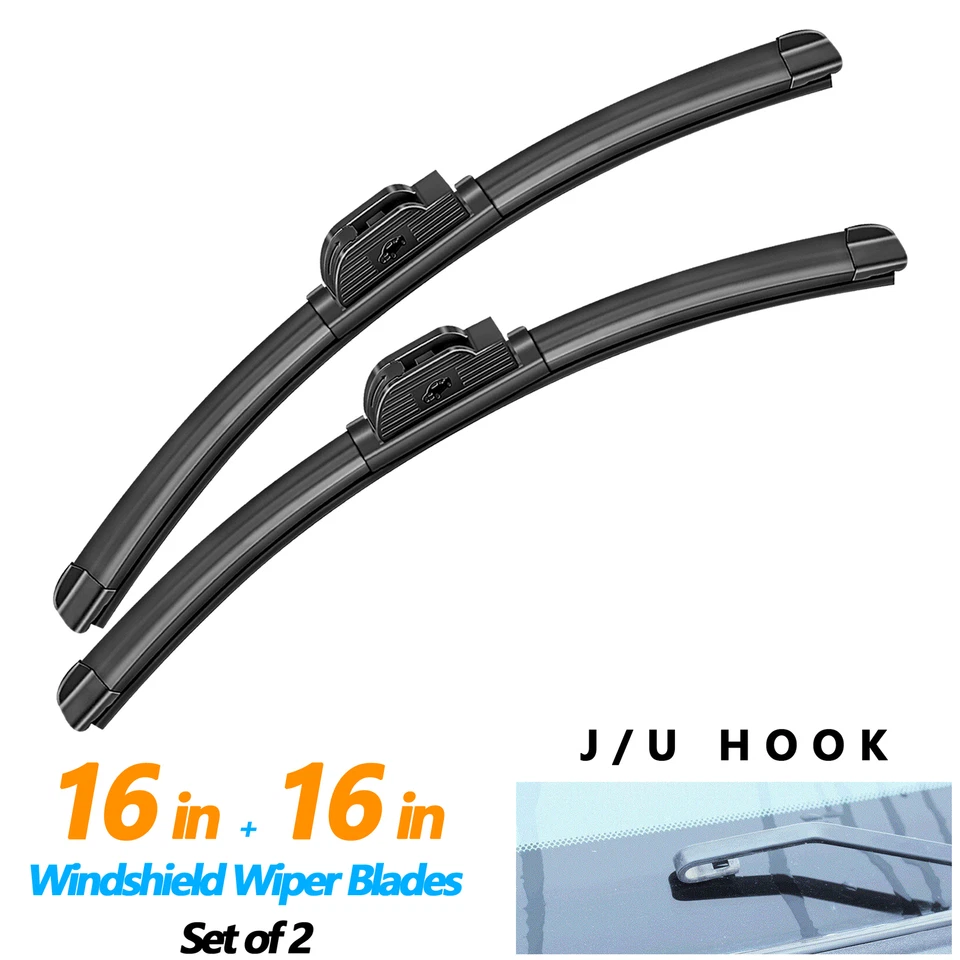 Juyioudy 16"+16" Wiper Blades Fit For Marmon Herrington 125PA 1993-1995,Set of 2 - Image 1 of 4