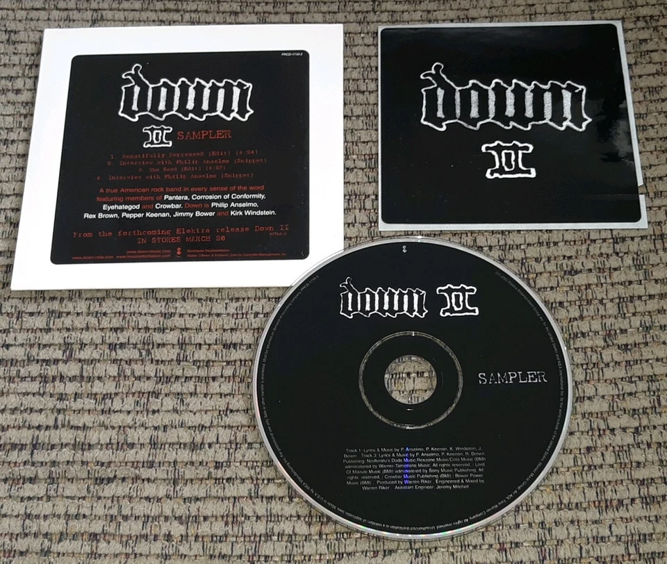 PANTERA DOWN II Sampler w/ STICKER & INTERVIEW PROMO CD Corrosion of Conformity - Image 1 of 1