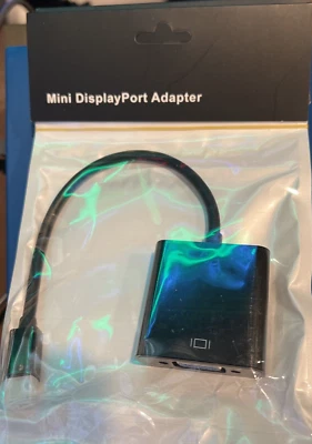 Mini DisplayPort to VGA Benfei Mini DP Display Port to VGA Thunderbolt Compat... - Image 1 of 4