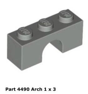 Lego 1x 4490 Gris Claro Arco 1 x 3 6074 Castillo - Imagen 1 de 1