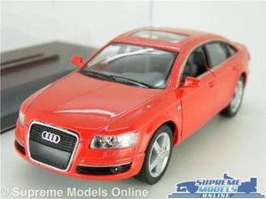 AUDI A6 MODEL CAR SALOON RED 1:38 SCALE + DISPLAY CASE KINSMART K8 - Picture 1 of 5