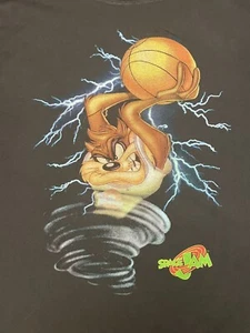 Space Jam Tune Squad Authentic Tasmanian Devil Silkscreen Printed T-Shirt - Picture 1 of 4