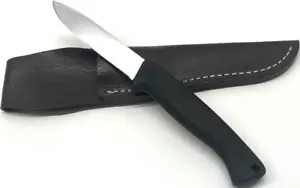 GERBER sheath knife Drop Point black Armorhide handle Total 21.5cm without box - Picture 1 of 8