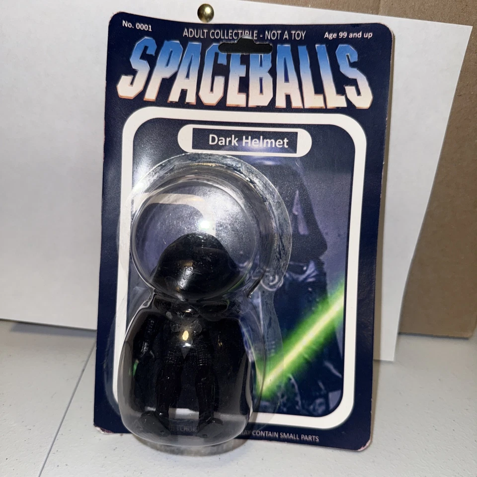 Casco oscuro Spaceballs personalizado hecho a mano juguete artístico de diseñador Foto 1 de 4