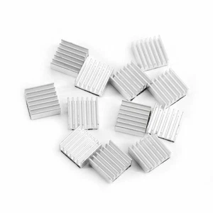 Small Aluminum Heatsink Cooling Kit With Glue On Back For Computers, Power ICs - Photo 1/10