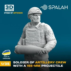 Cargador de figuras con proyectil de 155 mm M777 obús figura 1:35 Spalah SP13535 - Imagen 1 de 3