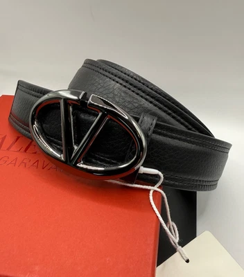 Valentino Garavani V-Logo "The Bold Edition" Men’s Belt – Calfskin – Size IT 95 - Image 1 of 4