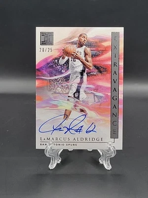 2019-20 Panini Impeccable LaMarcus Aldridge On Card Auto /25 Extravagance Spurs - Image 1 of 3