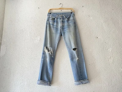 LEVI’S 501 #524 JEANS REDLINE RIBETE RIBETE AÑOS 80 de colección 29 x 32 Hecho en EE. UU. Levis Foto 1 de 4