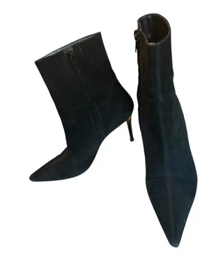 Christian Louboutin suede point toe ankle boots 37.5 - Image 1 of 4