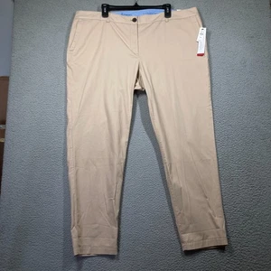 Talbots Hose Damen Plus 18W beige gerade Weekend Chino einfach schmeichelhaft NEU - Bild 1 von 14