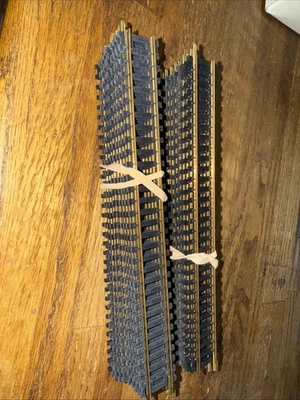 Atlas HO Scale Code 100 Brass Snap Track 9" straight 20-Sections. Nice - Image 1 of 3