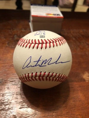 Austin Meadows Pre Novato Firmado Béisbol PSA ADN Certificado de Autenticidad Tampa Bay Rays Automático Foto 1 de 4