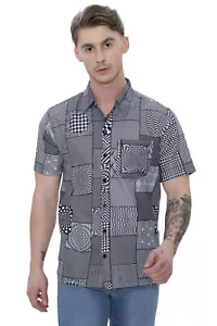 HAPPY BAY Men's Hawaiian Shirts Short Sleeve Button Down Shirt Mens Summer - Picture 1 of 3