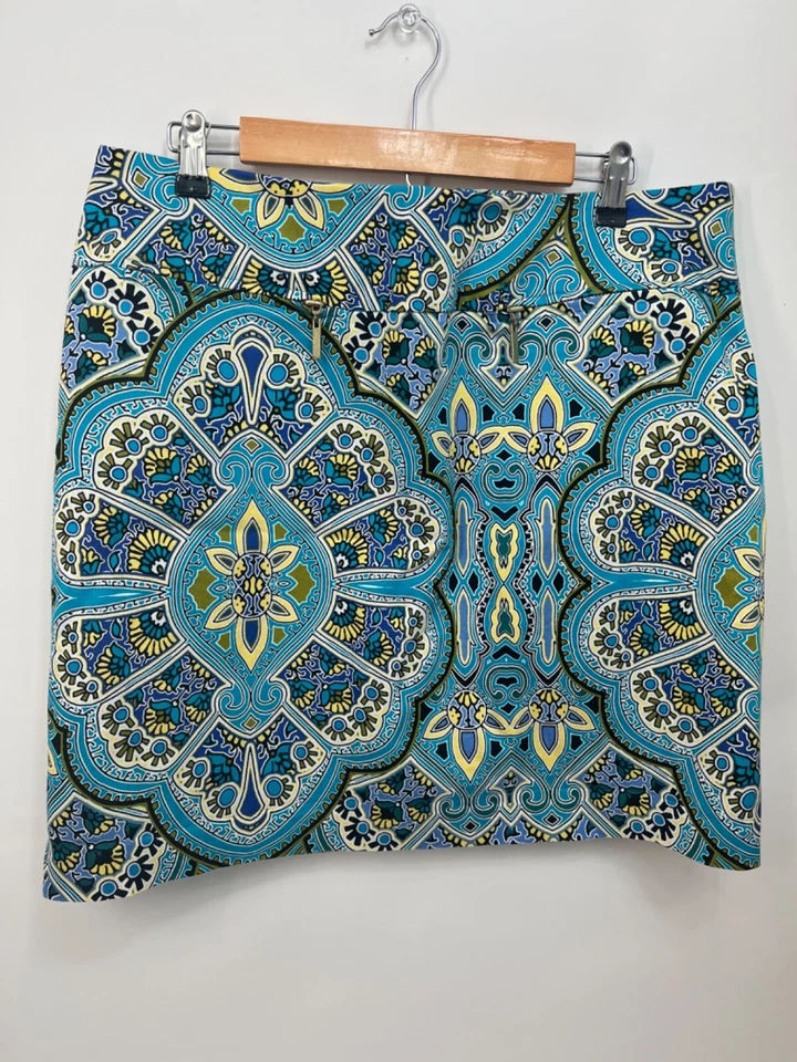 Falda elástica lápiz azul aguamarina East 5th Petite talla 14P para mujer Foto 1 de 4