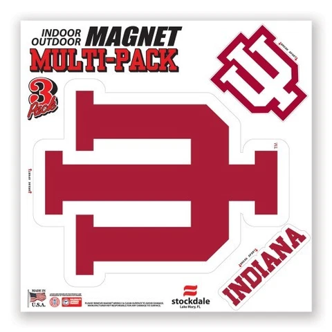 IU Indiana Hoosiers Large Magnet Set Cover