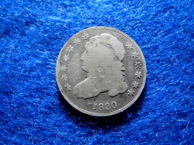1830 Silver Capped Bust Dime - Circulated - Image 1 of 2
