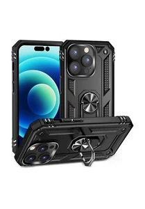 Fonetek Heavy Duty Shockproof Ring Stand Case for Apple iPhone 14 Pro - Picture 1 of 6
