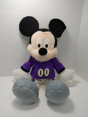 MICKEY MOUSE BALTIMORE RAVENS 15" PLUSH TOY DISNEY NFL LICENSED Cover