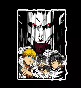 Attack on Titan Eren Yeager Team Sticker Decal Truck Car Wall Phone - Picture 1 of 2