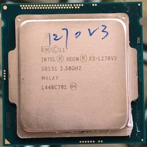 Intel Xeon E3-1270 V3 SR151 LGA-1150 CPU Processor 3.50 - 3.90GHz 4-Core 8MB 80W - Picture 1 of 3