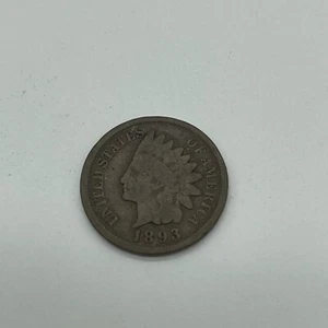 1893 Indian Head Penny Cent Copper 1C b - Picture 1 of 4