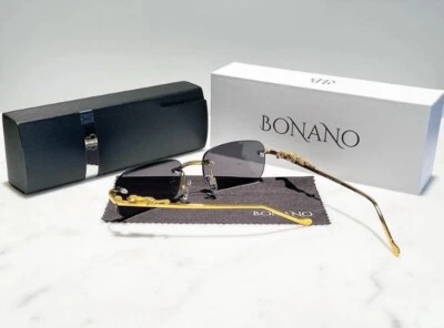 Gafas de sol Bonano Big C corte diamante lentes negras - TOTALMENTE NUEVAS (CT00920) Foto 1 de 4