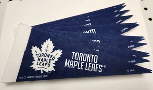 20 Toronto Maple Leafs NHL Mini Pennants 9"x4" Felt, Made in USA, Banner, NEW - Picture 1 of 3