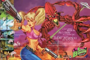 1998 2pg Print Ad of Space Bunnies Must Die Spiel Werbung - Bild 1 von 2