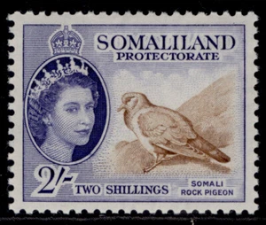 SOMALILAND PROTECTORATE QEII SG146, 2s brown & bluish violet, M MINT. Cat £28. - Picture 1 of 1