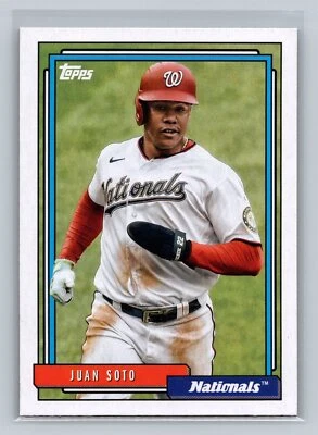 2021 Topps Update #T92-49 Juan Soto 1992 Topps Redux C5 - Image 1 of 2
