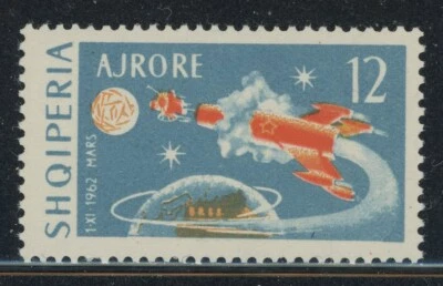 Albania 1963 Space Exploration airmail set Sc# C68-72 NH - Image 1 of 2
