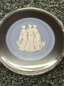 2018 Keramik The Three Graces Wedgwood Jasperware £5 Münze limitierte Auflage - Bild 1 von 6