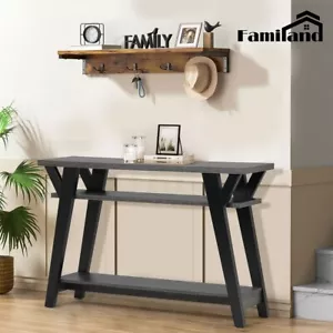 Familand 107cm Console Table Wooden Hallway Entryway Tables Behind Sofa Couch - Picture 1 of 9