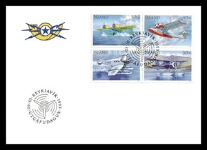 Iceland 1993 FDC, Postal Flights I. Aviation. Booklet. Lot # 5. - Picture 1 of 2