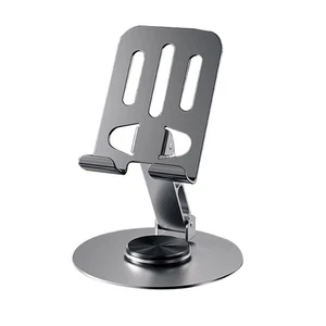 360° Rotating Phone Tablet Stand, Aluminum Alloy Holder, Foldable Portable - Picture 1 of 16