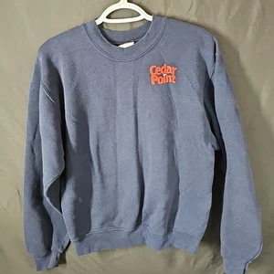 Cedar Point Employee Sweatshirt Navy Blue Small - Picture 1 of 6