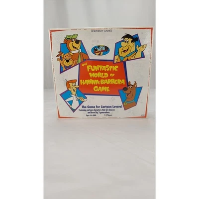 Vintage The Funtastic World of Hanna-Barbera Board Game Cartoons 1993 Rare NEW - Image 1 of 4