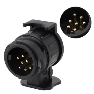 13 auf 7 Pin Adapter 1 Stück Adapter Elektro Europäische Norm Anhängerkupplun - Picture 1 of 12