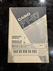 Casio PT-87 Casiotone Keyboard User's Operation Owner's Manual, Original Casio - Picture 1 of 4