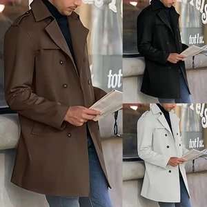 Tailored Fit Men's Winter Coat with Classic Details for Timeless Style - Picture 1 of 24
