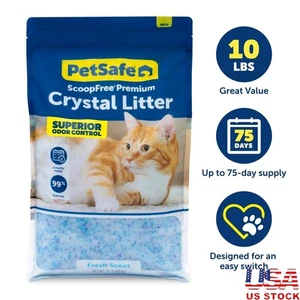 ScoopFree Premium Fresh Katzenstreu Kristalle staubarmer Geruchskontrolle 10 Pfund Neu - Bild 1 von 11