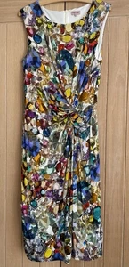 Beautiful Phase Eight Jewel Print Dress Size 16 Excellent condition - Picture 1 of 6