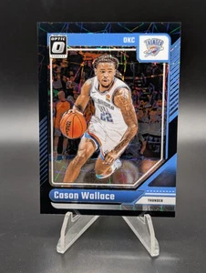 Cason Wallace 2024-25 Donruss Optic Black Velocity Prizm Thunder /39 - Picture 1 of 2